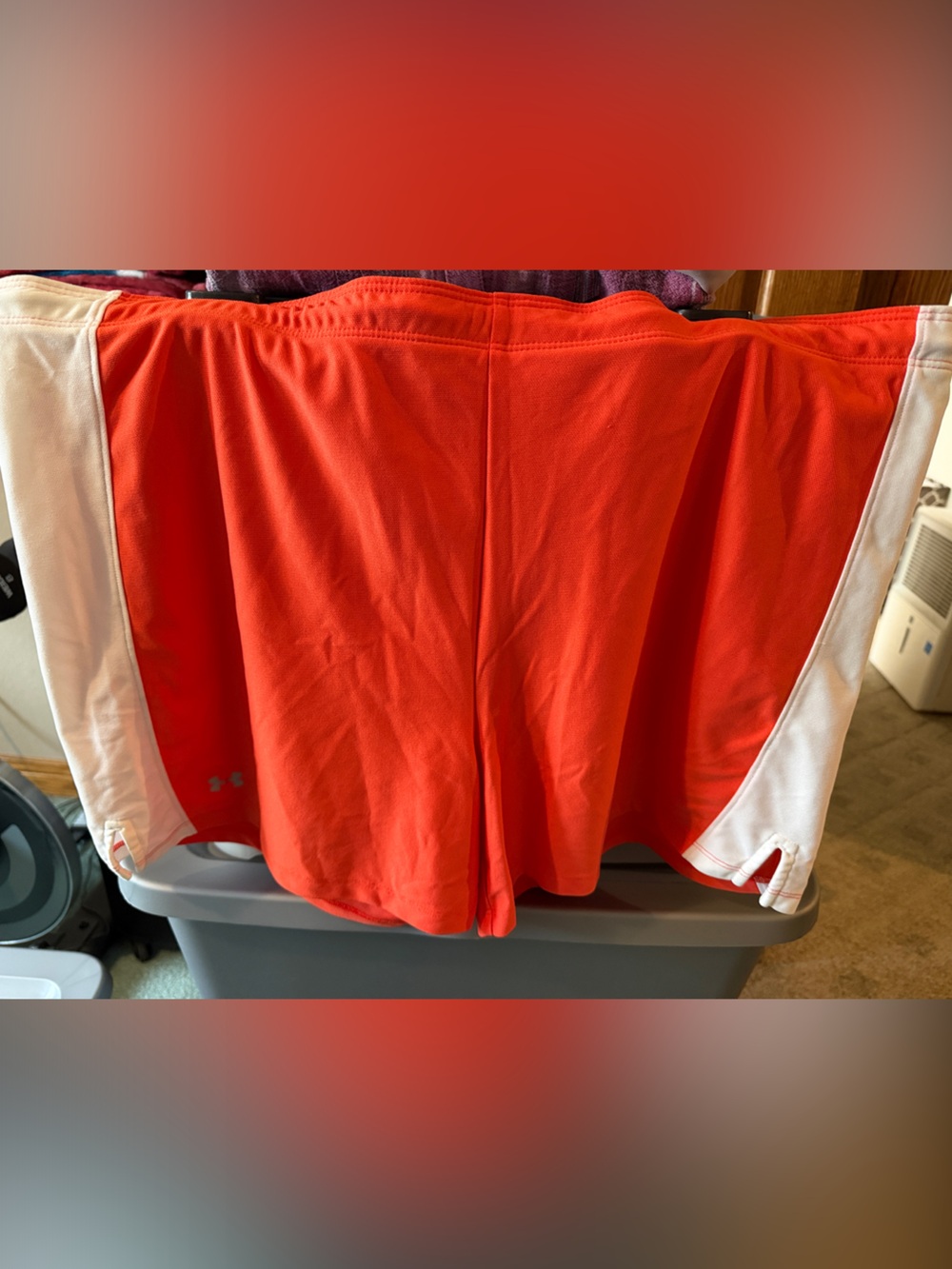 Under Armour Womebs Orange Athletic Skort with White Accents